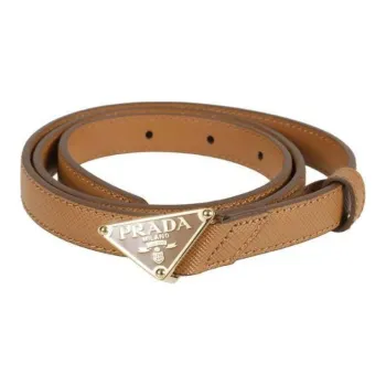 PRADA Triangle Logo Buckle Belt
