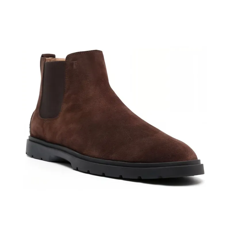 TOD'S Tronchetto Round Toe Boots-1