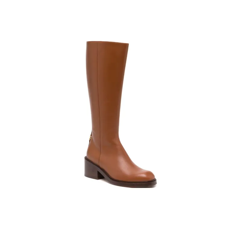 Chloe Marcie Knee-high Boots 5.5cm Women's Brown-2