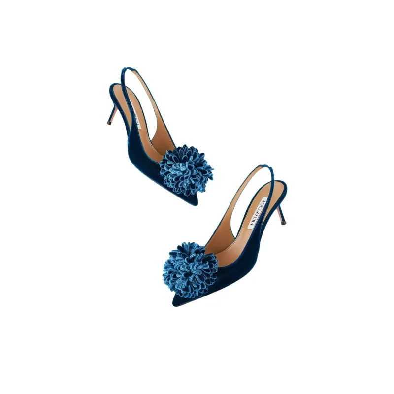 AQUAZZURA Couturier Slim Heel High Heels 6.5cm Women's Blue-4