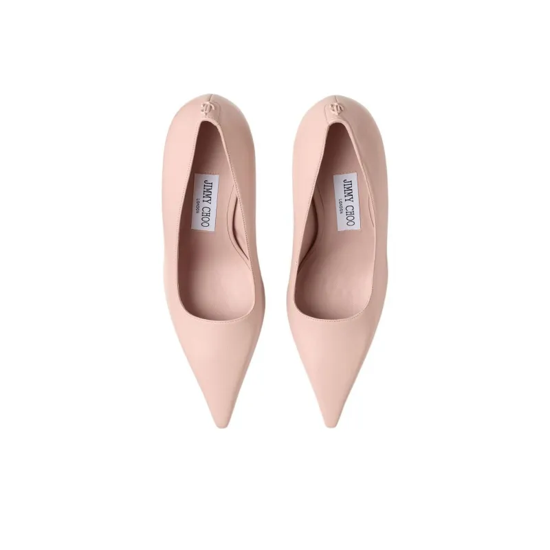 Jimmy Choo Ixia Irregular Heel High Heels 8cm Women's Pink-3