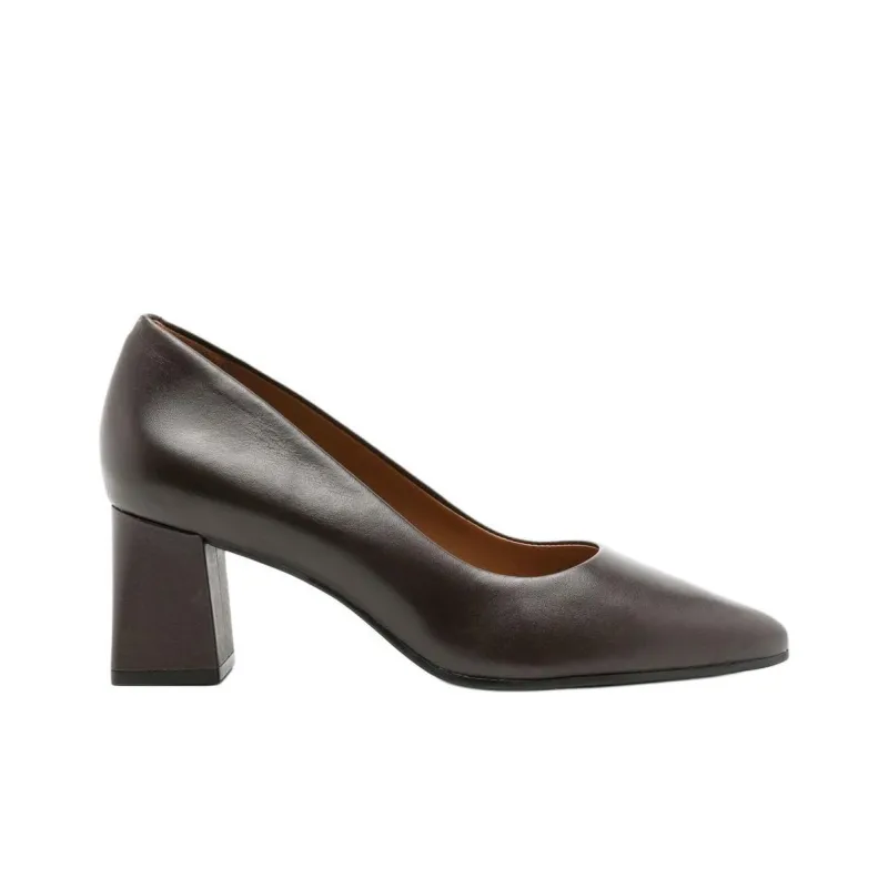 Sarah Chofakian Scarpin Francesca Block Heel High Heels 5cm Women's Gray Black-1