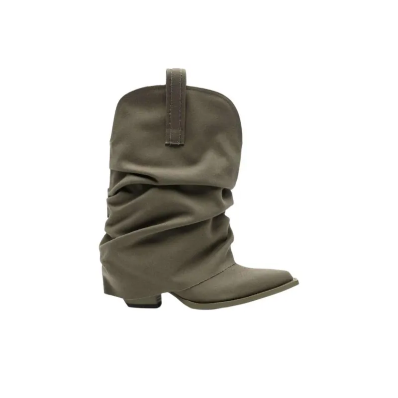 R13 STIEFEL Ankle Boots Women's Olive Green-1