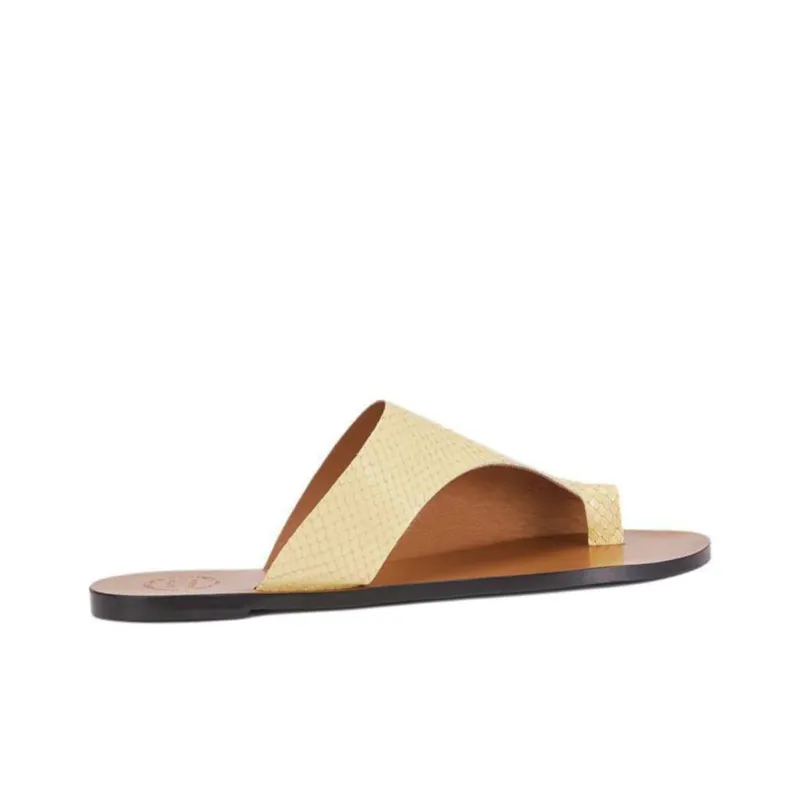 ATP Atelier Slip-Resistant Flip Flops Women's Yellow-1