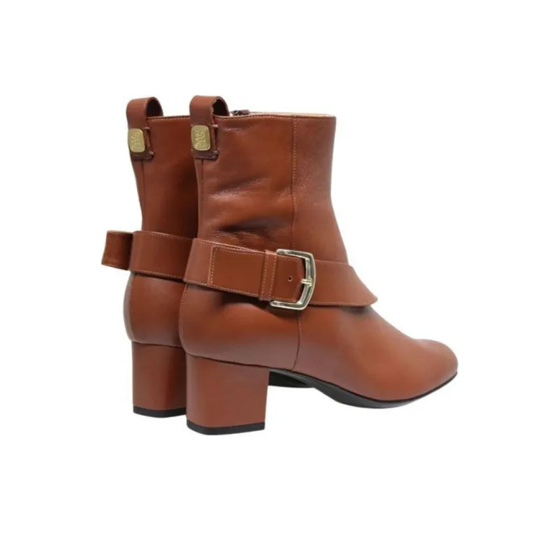 INES DE LA FRESSANGE Lana Ankle Boots 7cm Women's Brown-3