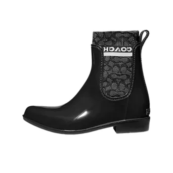 COACH Short Chelsea Boots Women's Black