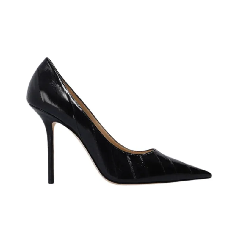Jimmy Choo LOVE Slim Heel High Heels 10cm Women's Black-2