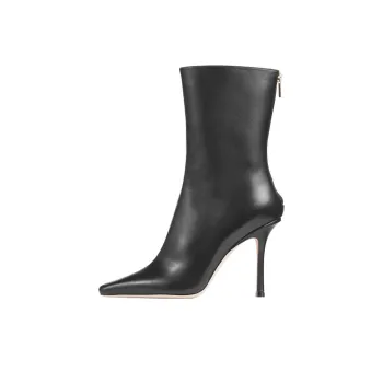 Jimmy Choo Agathe Ankle Boots 10cm Women's Black
