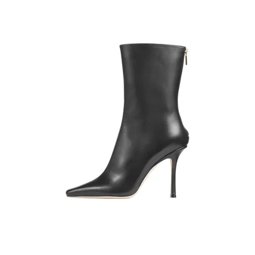 Jimmy Choo Agathe Ankle Boots 10cm Women's Black
