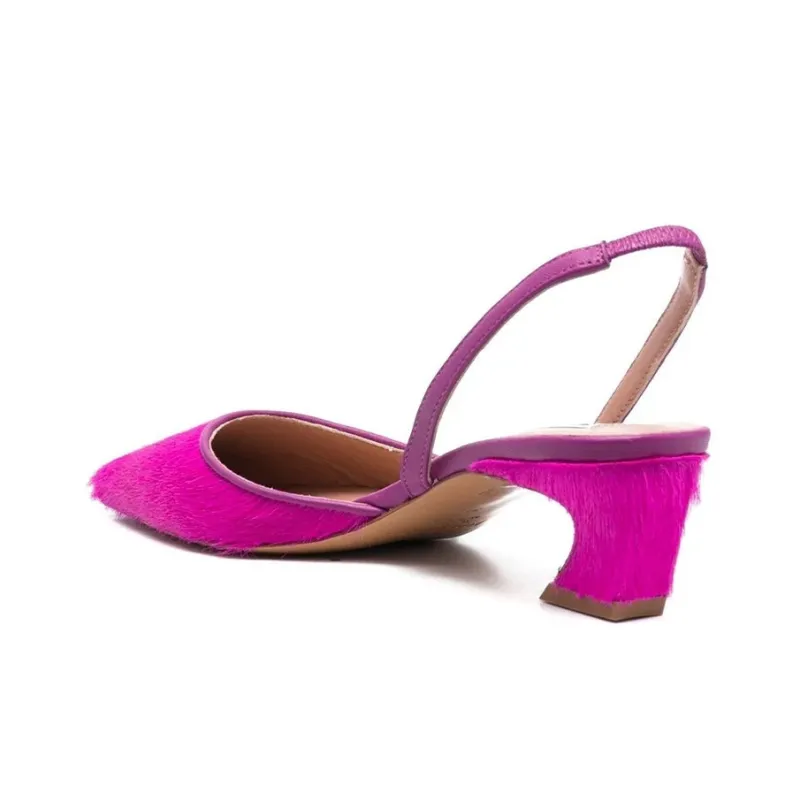 Acne Studios Irregular Heel High Heels 5.5cm Women's Purple Pink-3