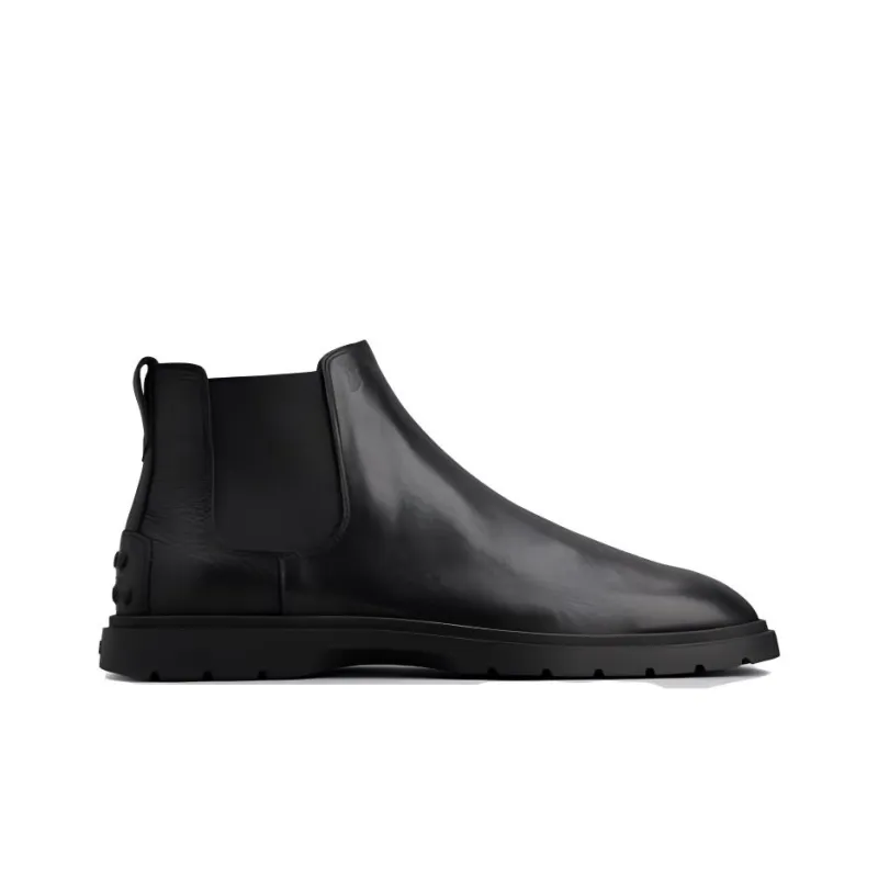 TOD'S Tronchetto Slip-on Leather Boots-1