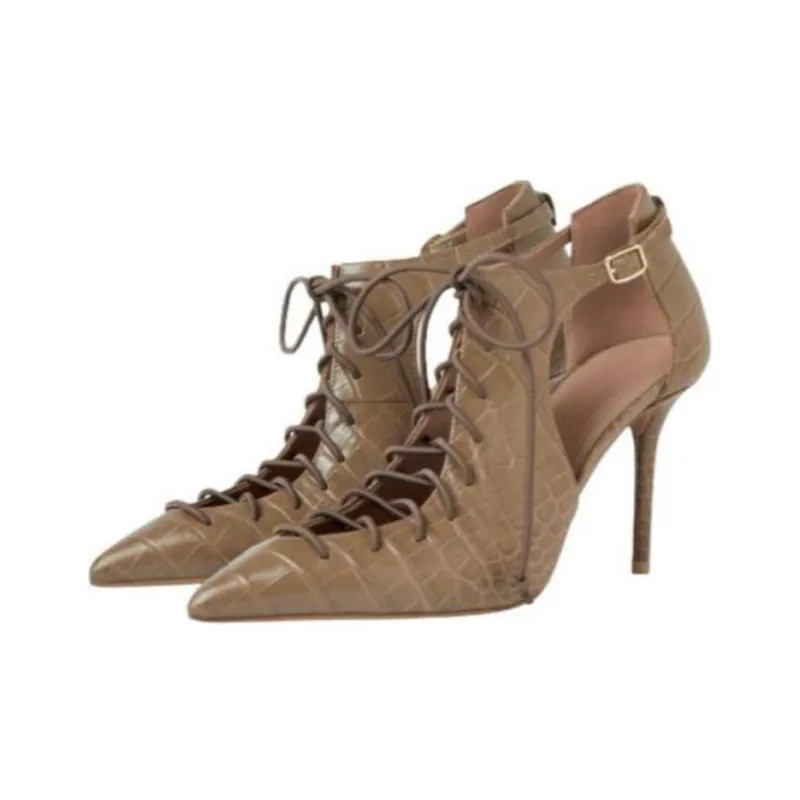 Malone Souliers Montana 85mm Lace-up Pumps-2