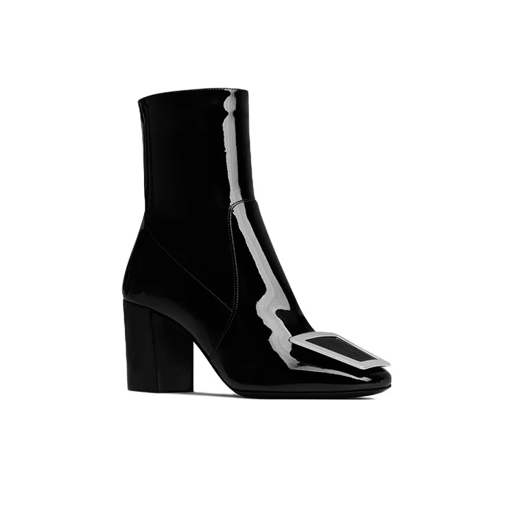 SAINT LAURENT MAXINE Ankle Boots 7cm Women's Black-1