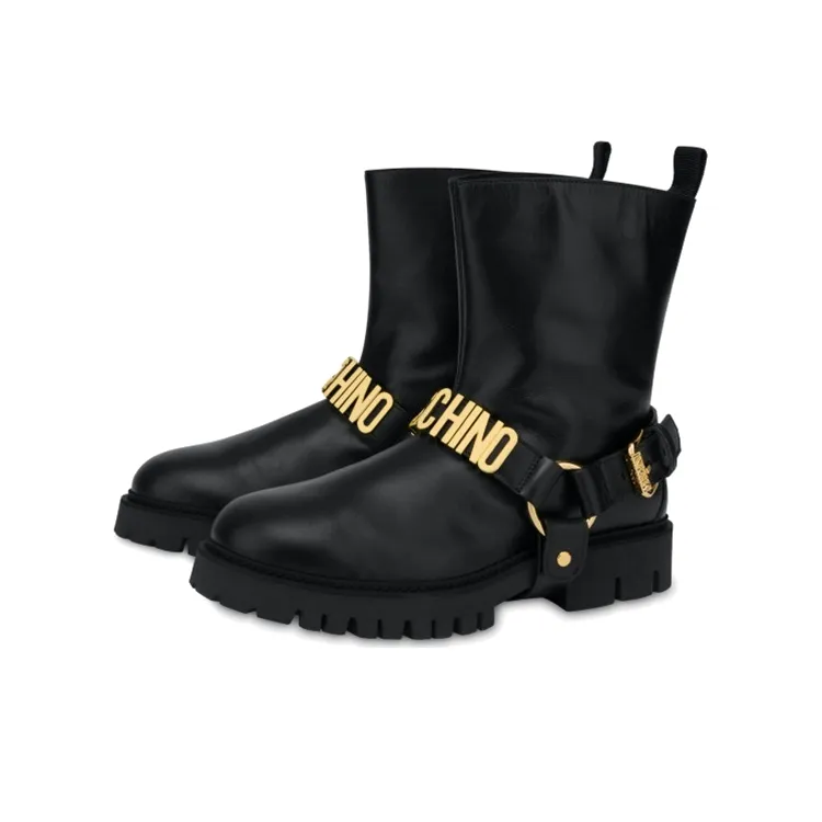 MOSCHINO Ankle Boots Men's Black-2