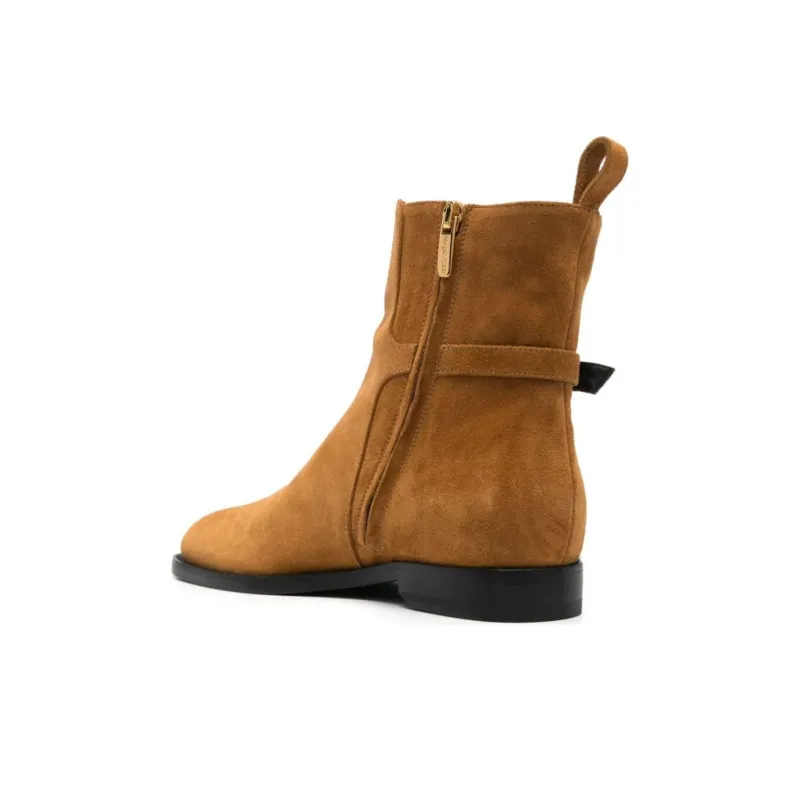 SERGIO ROSSI Ankle Boots Women's Brown-4