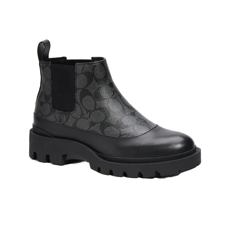 COACH CitySole Short Chelsea Boots Men's Black-1
