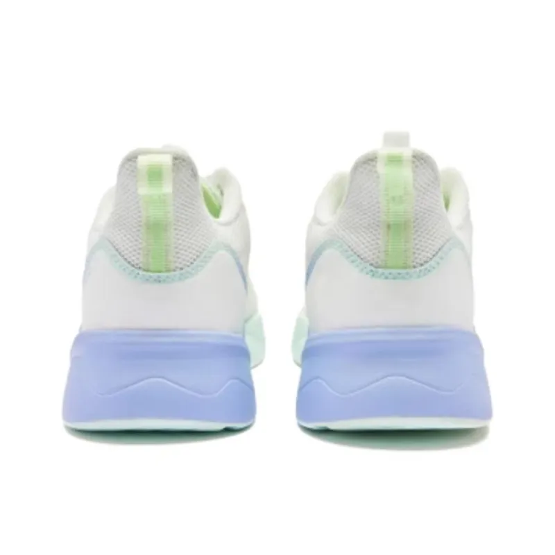 QIAODAN Slip Resistant Breathable Low Top Running Shoes Women's White Purple-3