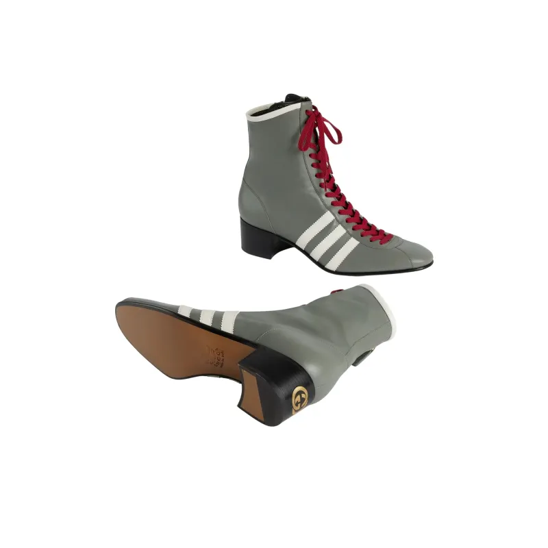 Adidas Originals x GUCCI Ankle Boots Men's Gray-5