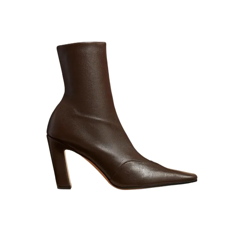 KHAITE Ankle Boots Women's Umber-1
