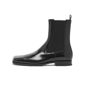 PRADA Short Chelsea Boots Men's Black