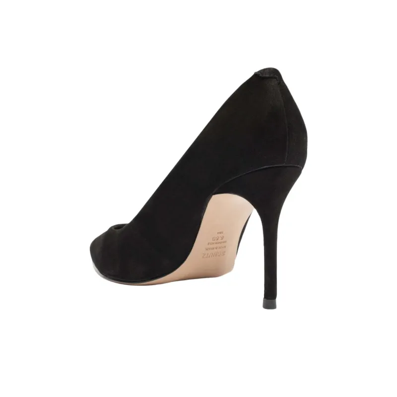 Schutz Slim Heel High Heels 8.4cm Women's Black-3