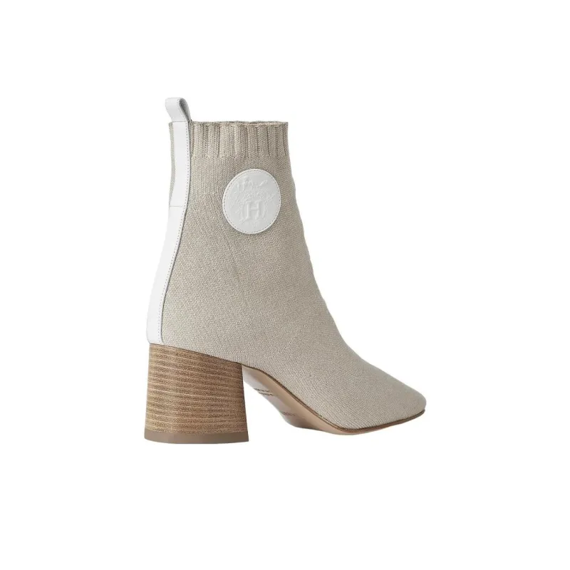 HERMES Volver Ankle Boots Women's Gray-3
