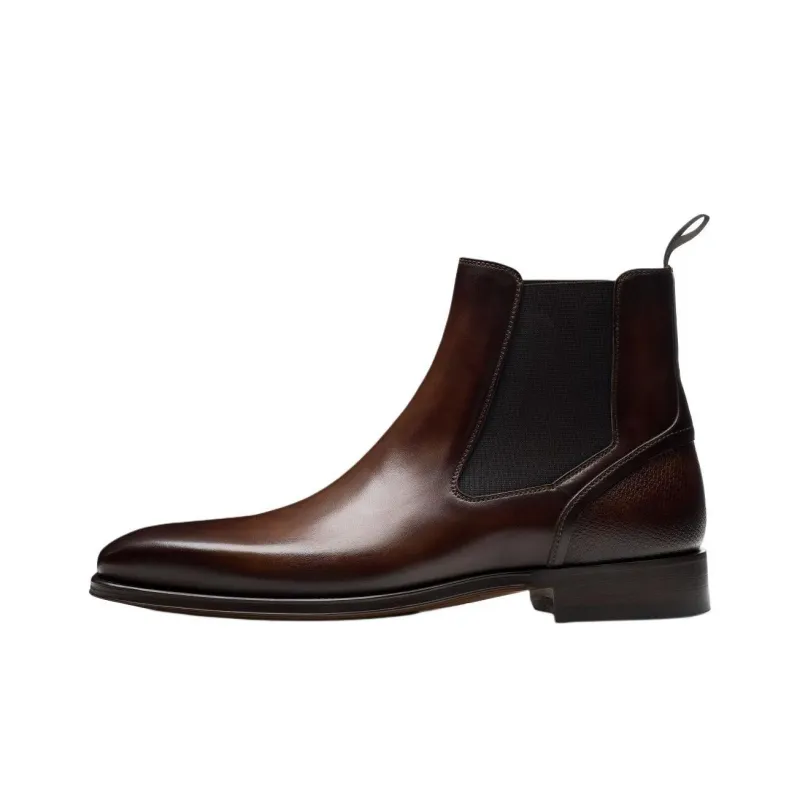 Magnanni Logan Slip Chelsea Boots Women's Brown-0