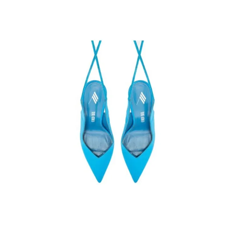 The Attico Ankle tied Leather Pumps-4