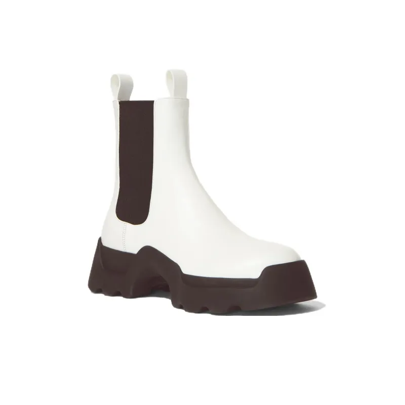 PROENZA SCHOULER Short Chelsea Boots Women's White-2