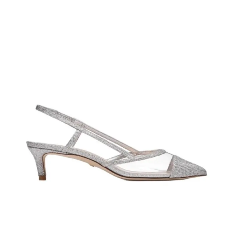 Stuart Weitzman/SW Mondrian 50 Slim Heel High Heels 5cm Women's Crystal Color-1