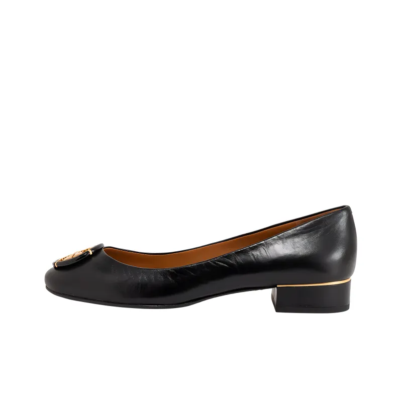 TORY BURCH Multi Logo Block Heel High Heels Women's-0