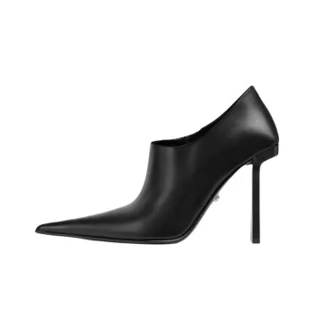 VERSACE Slice Ankle Boots 10.5cm Women's Black