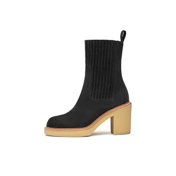HERMES Donia Ankle Boots Women's Black