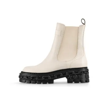 LOUIS VUITTON LV Record Short Chelsea Boots Women's White