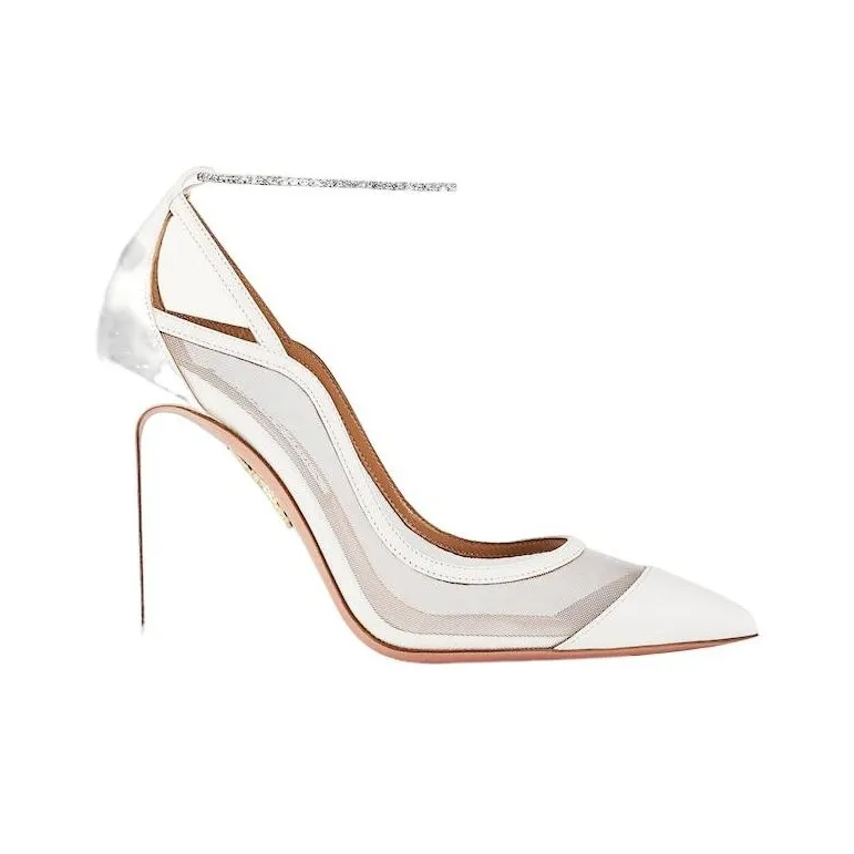AQUAZZURA Secret Affair 105mm Leather Pumps-1