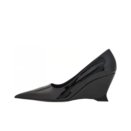 FERRAGAMO 70mm Wedge heel Leather Pumps