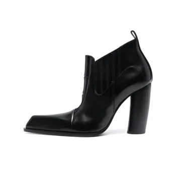 OFF WHITE Moon Beatle Shade Ankle Boot Black Women's