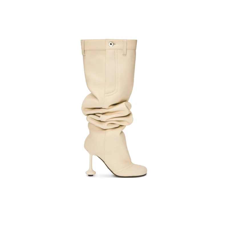 LOEWE Toy Knee high Boots 9cm Women's Beige-1