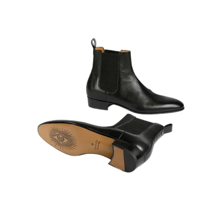 GUCCI Ankle Boots Men Black-4