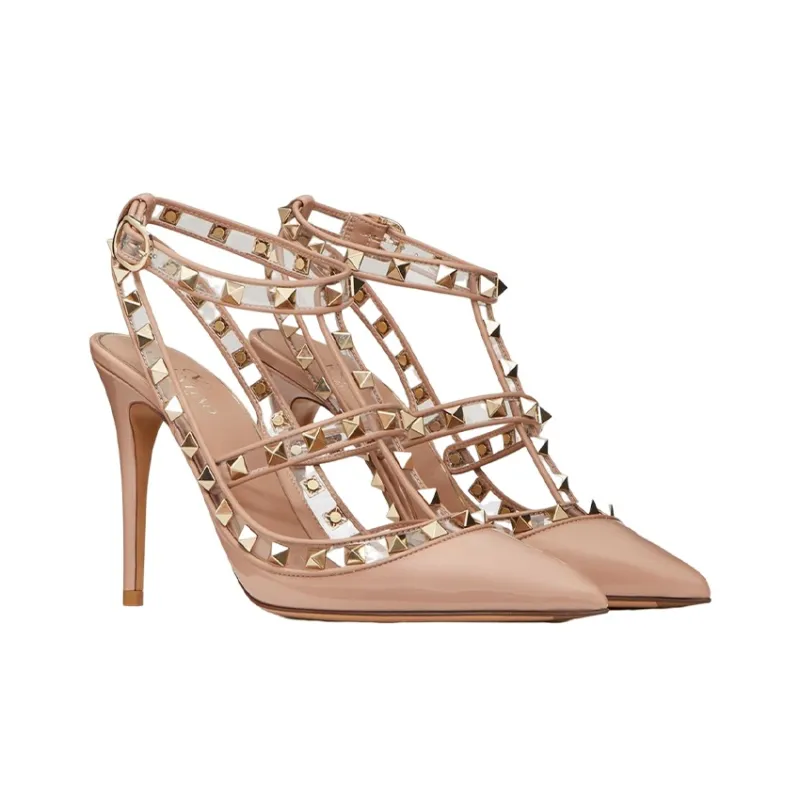 Valentino Rockstud Pumps Pink Women's-2
