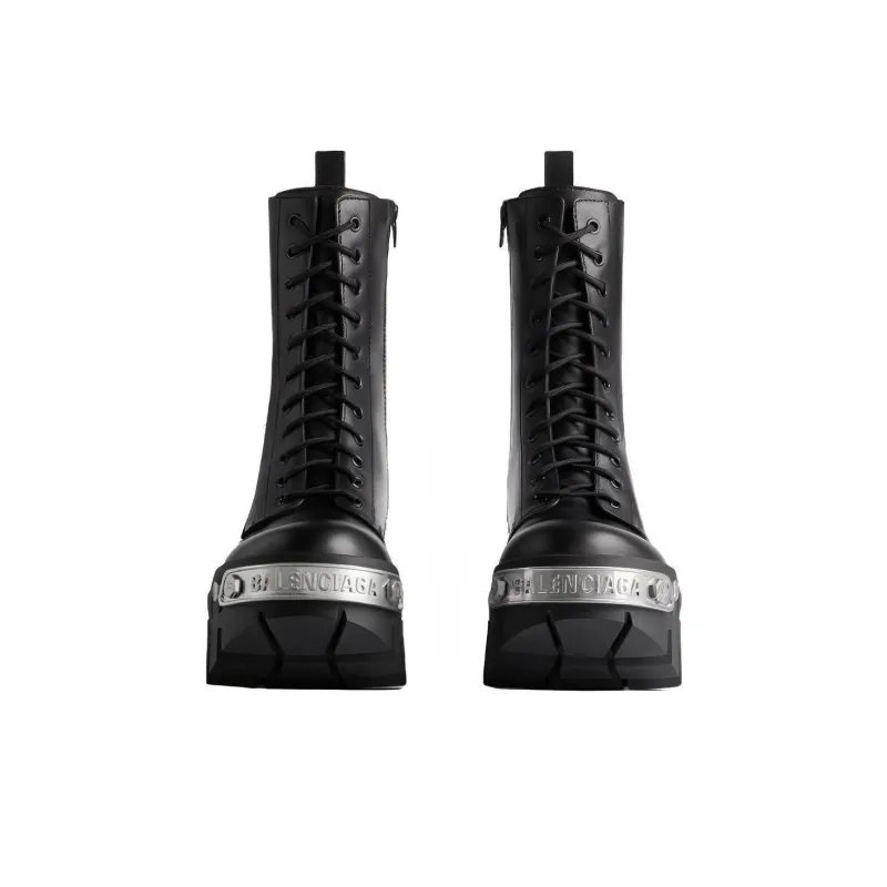 Balenciaga Bulldozer Platform Lace-up Boots-3