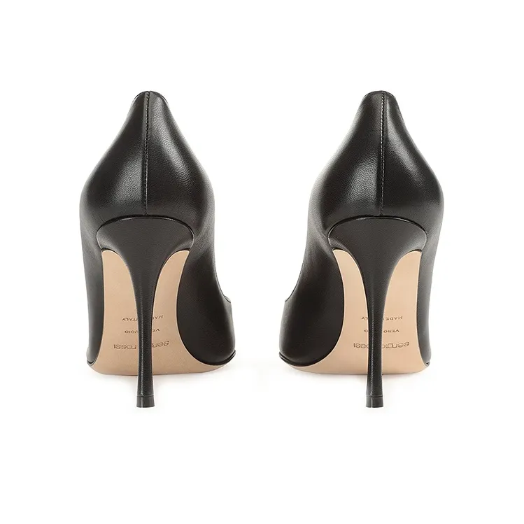 SERGIO ROSSI Décolleté Godiva Snake-effect 100mm Pumps-4