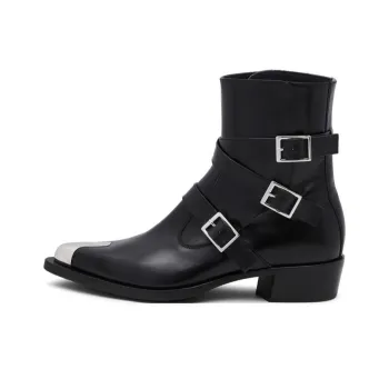 Alexander McQueen Buckles Detailed Ankle Boots