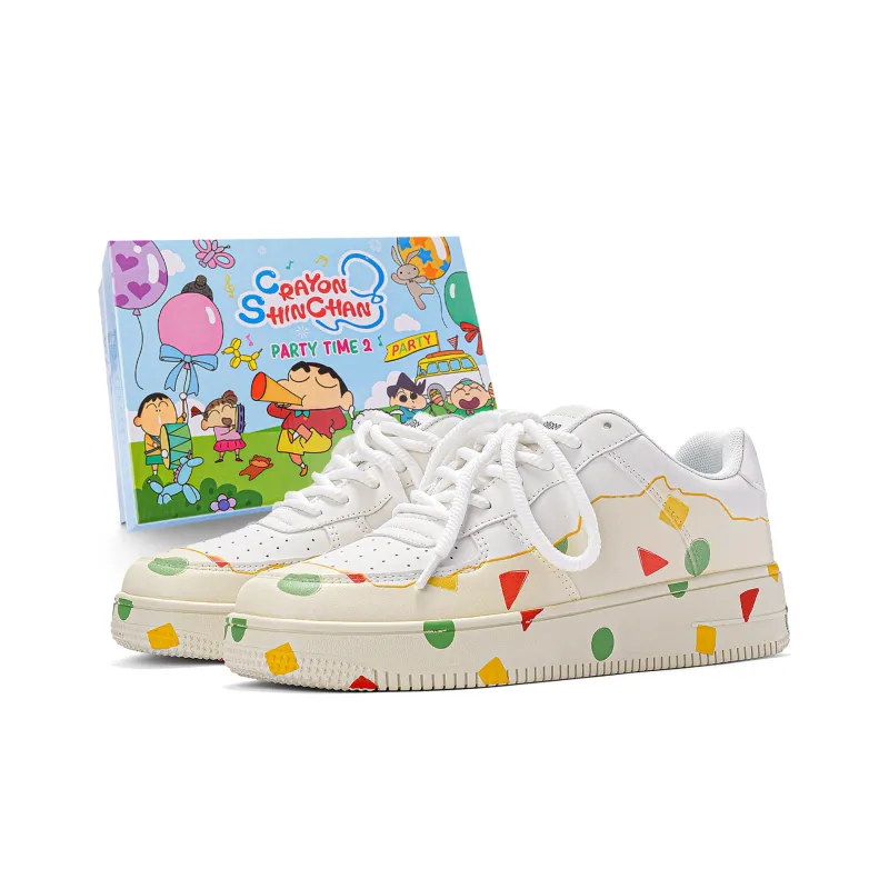 Crayon Shinchan Balance Lightweight Height Increasing Low Top Skateboard Shoes Unisex-0