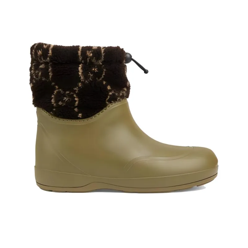 GUCCI Ankle Boot 'Two Toned Teddy Green Brown'-1