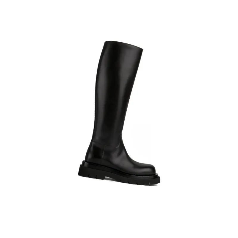Bottega Veneta Bottega Venetta Knee High Lug Boot Black-1
