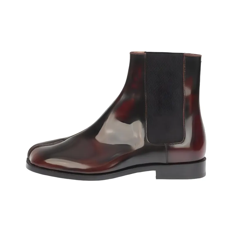 Maison Margiela Chelsea Boots Men's Burgundy-0