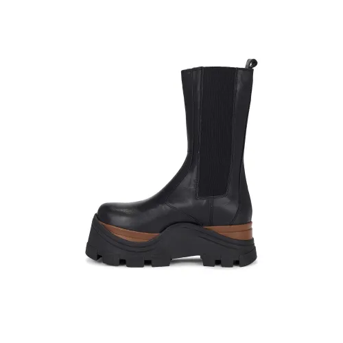 ALOHAS Crew Chelsea boots Silver Women's Black
