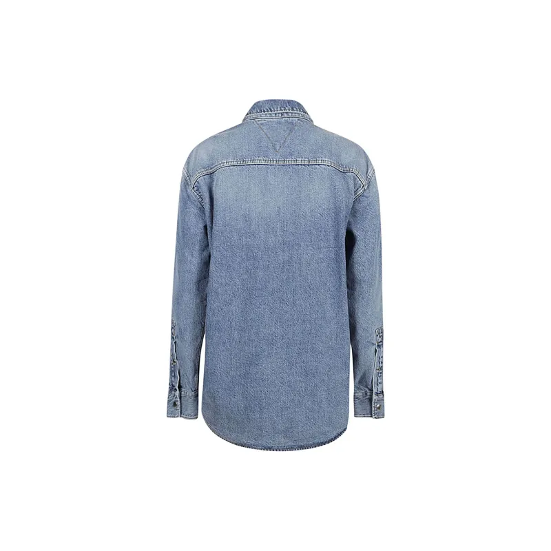 Bottega Veneta Vintage Medium Indigo Denim Shirt-1