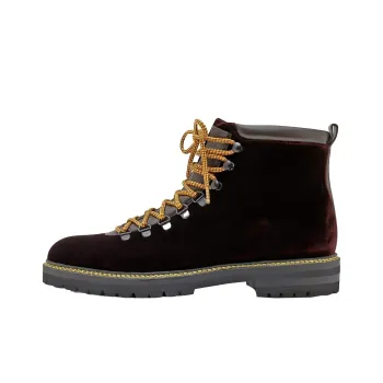 MANOLO BLAHNIK Calaurio Ankle Boots 1cm Men's Red Yellow